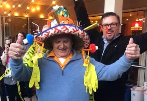 this is an image of a person with a mexican sombrero